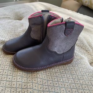 Clark’s Flora West baby/toddler girls purple booties